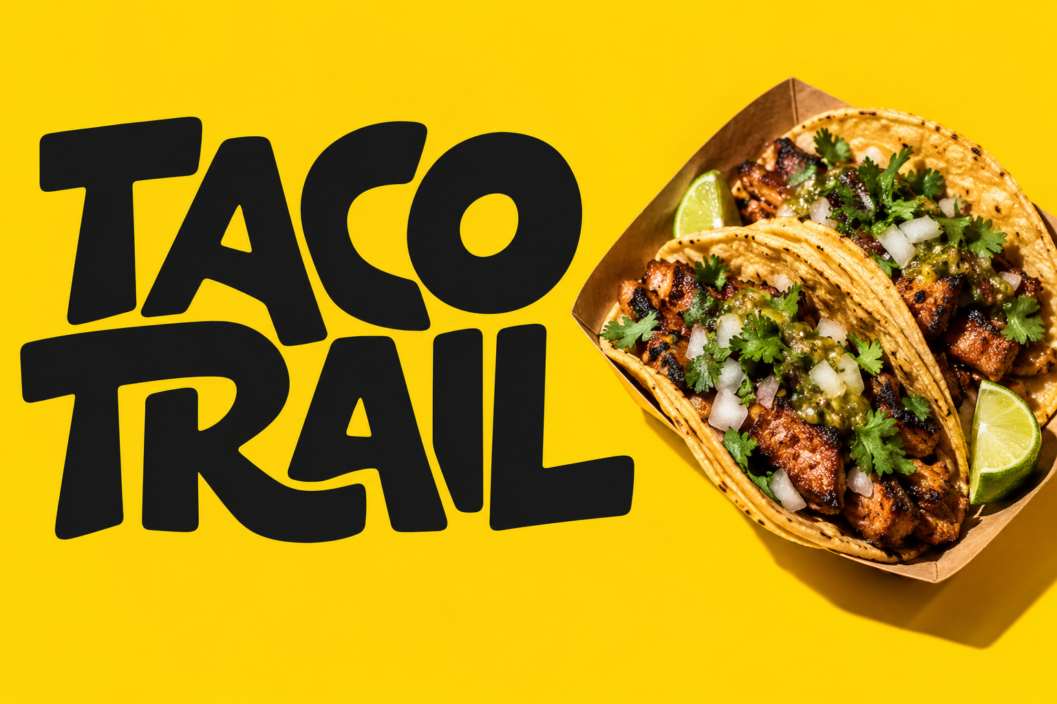 Taco Trail example branding and food photography